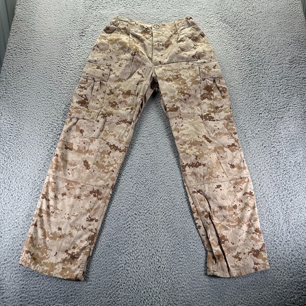 US Military Pant Men's S Brown Cargo Straight Leg Combat  Camouflage Workwear
